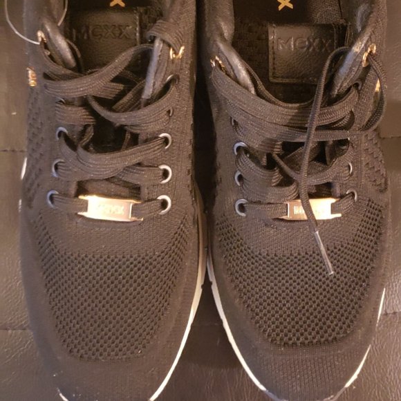 New Size 10 Mexx Wedge Healed Knitted Sneakers - Picture 1 of 7